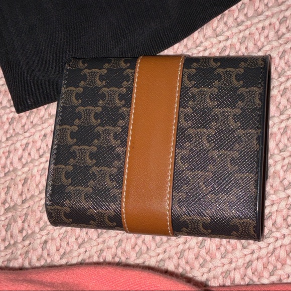 Celine Tricolor Wallet in Brown, Black, and Tan NWT - Picture 9 of 9